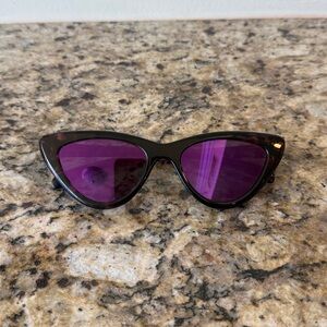 Volcom "Knife" purple tortoiseshell Cat Eye Sunglasses